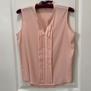Calvin Klein Pleated Blouse in Light Pink